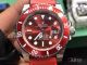 Perfect Replica Red Supreme Rolex Submariner Leather Strap 40mm Automatic Watch (4)_th.jpg